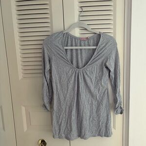 Juicy Couture Grey V-Neck Top